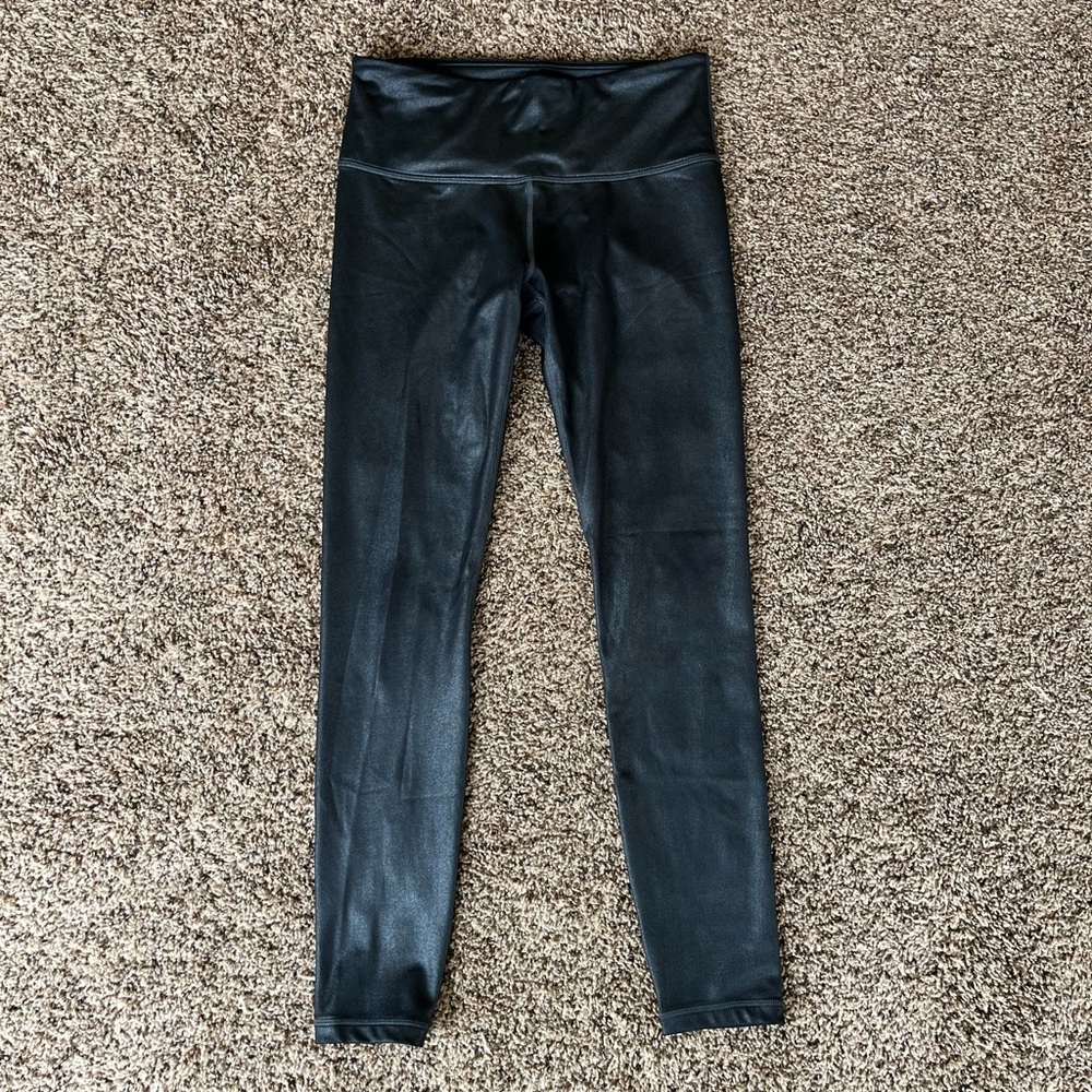 Athleta black shimmer elation leggings